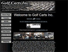 Tablet Screenshot of golfcartsinc.com